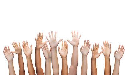 Image showing human hands waving hands