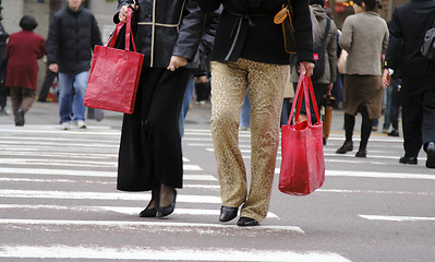 Image showing Urban shoppers