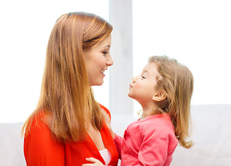 Image showing hugging mother and daughter