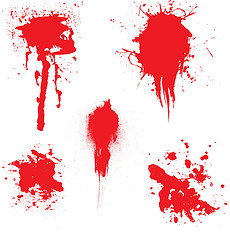 Image showing blood dribble