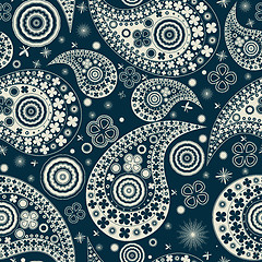 Image showing Clover seamless paisley pattern