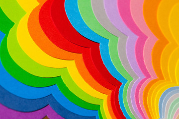 Image showing Abstract colorful background from paper sheets