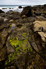 Image showing in spain  lanzarote  one sky cloud beach  