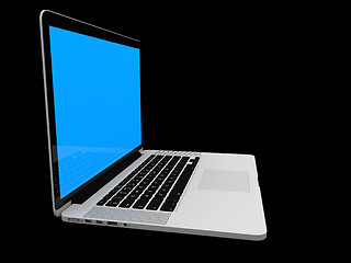 Image showing Laptop with white screen