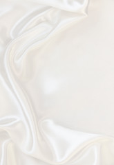 Image showing Smooth elegant white silk as background 