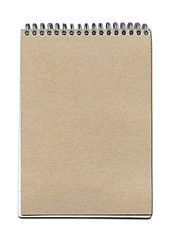 Image showing Vintage spiral close notebook