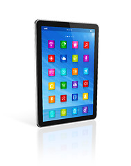 Image showing Digital Tablet Computer - apps icons interface