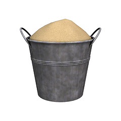 Image showing Pail full of Sand