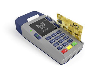 Image showing Paying with credit card