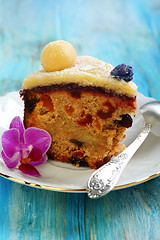 Image showing Festive easter cake and flower.