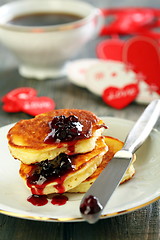 Image showing Valentine's Day breakfast.