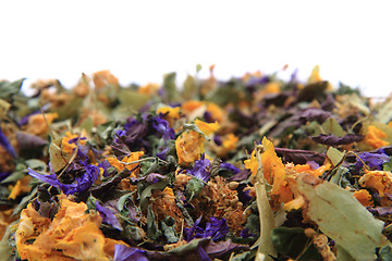 Image showing dried herbal tea background 