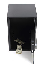 Image showing empty safe without money 