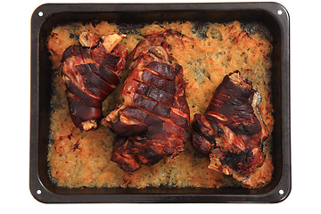 Image showing smoked and grilled knuckle