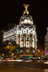 Image showing Gran Via in Madrid