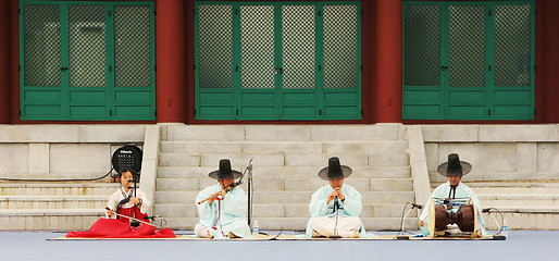 Image showing Traditional South Korean performance in Seoul - EDITORIAL ONLY.