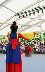 Image showing Traditional South Korean performance in Seoul - EDITORIAL ONLY.