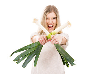 Image showing Leek Fight