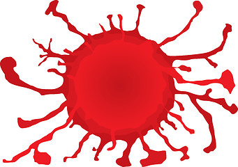 Image showing blood melt circle