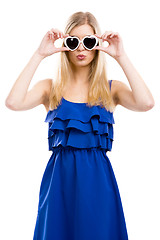 Image showing Fashion woman with sunglasses