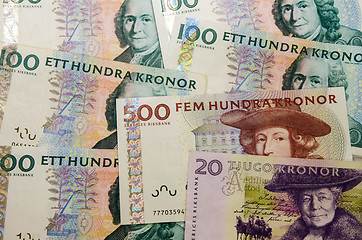 Image showing Swedish banknotes