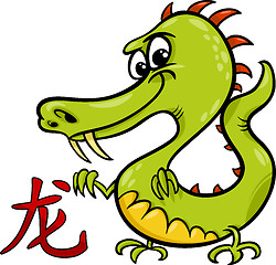 Image showing dragon chinese zodiac horoscope sign