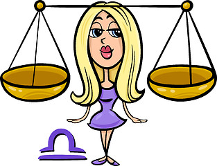 Image showing libra or the scales zodiac sign