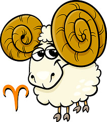 Image showing aries or the ram zodiac sign