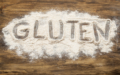 Image showing gluten word