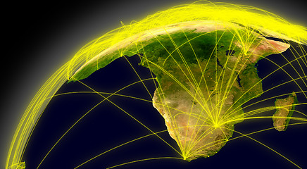Image showing South Africa connections