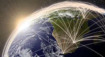 Image showing Network over South Africa