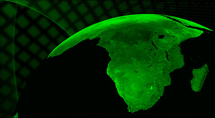 Image showing South Africa technology concept