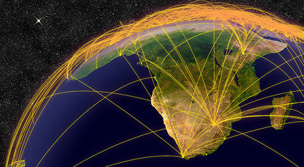 Image showing Air travel in South Africa