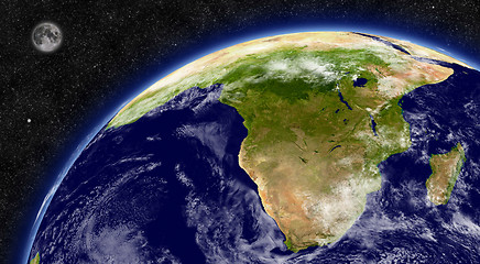 Image showing South Africa on planet Earth