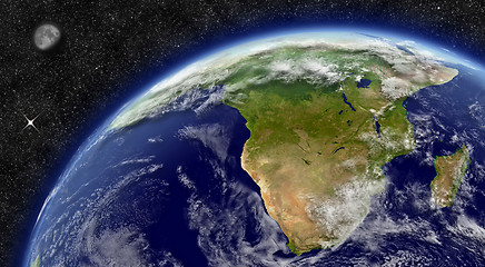 Image showing South Africa on planet Earth