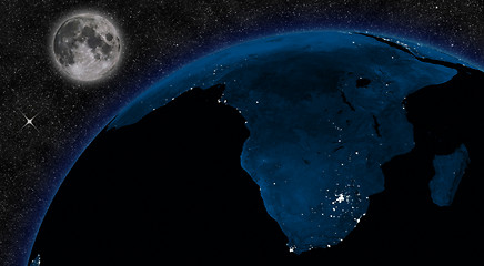 Image showing Night in South Africa