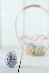 Image showing Easter Holiday Themed Still Life Scene in Natural Light