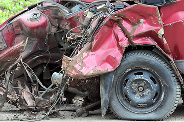 Image showing car after crash