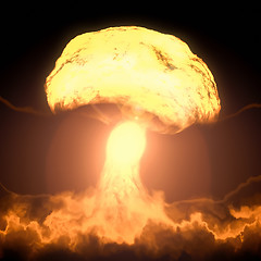 Image showing nuclear bomb explosion