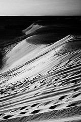 Image showing Sand dunes in Sahara