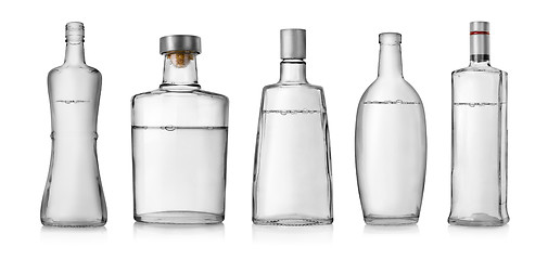 Image showing Bottles of vodka