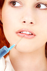Image showing lips enlargement procedure