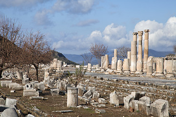 Image showing Ancient greek town of Ephesus in Turkey