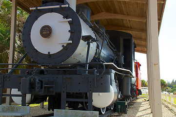 Image showing old steam locomotive