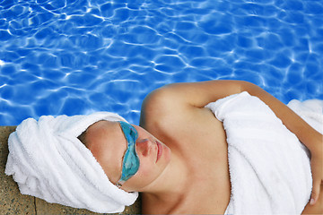 Image showing Poolside Pampering