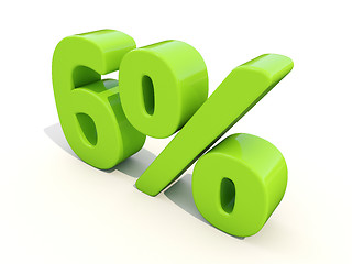 Image showing 6% percentage rate icon on a white background