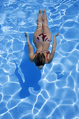 Image showing Girl Underwater