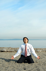 Image showing Stressed businessman