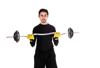 Image showing Man weight lifting.