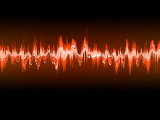 Image showing Electronic sine sound or audio waves. EPS 10